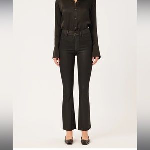 NWT DL1961 Bridget boot  black waxed jean